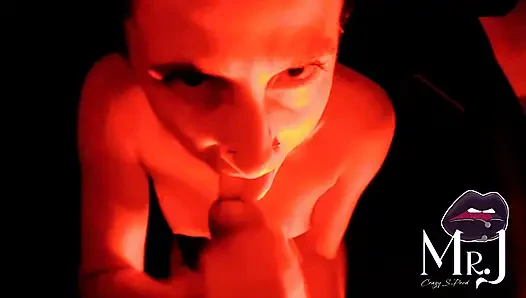 Nyx and MrJ... under a red light