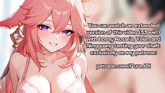 Pass 5 interviews with Genshin Impact girls to get a job (Sex JOI)