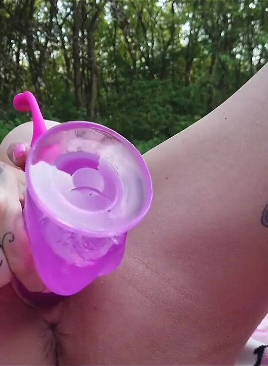 Fun with Dildos Outside