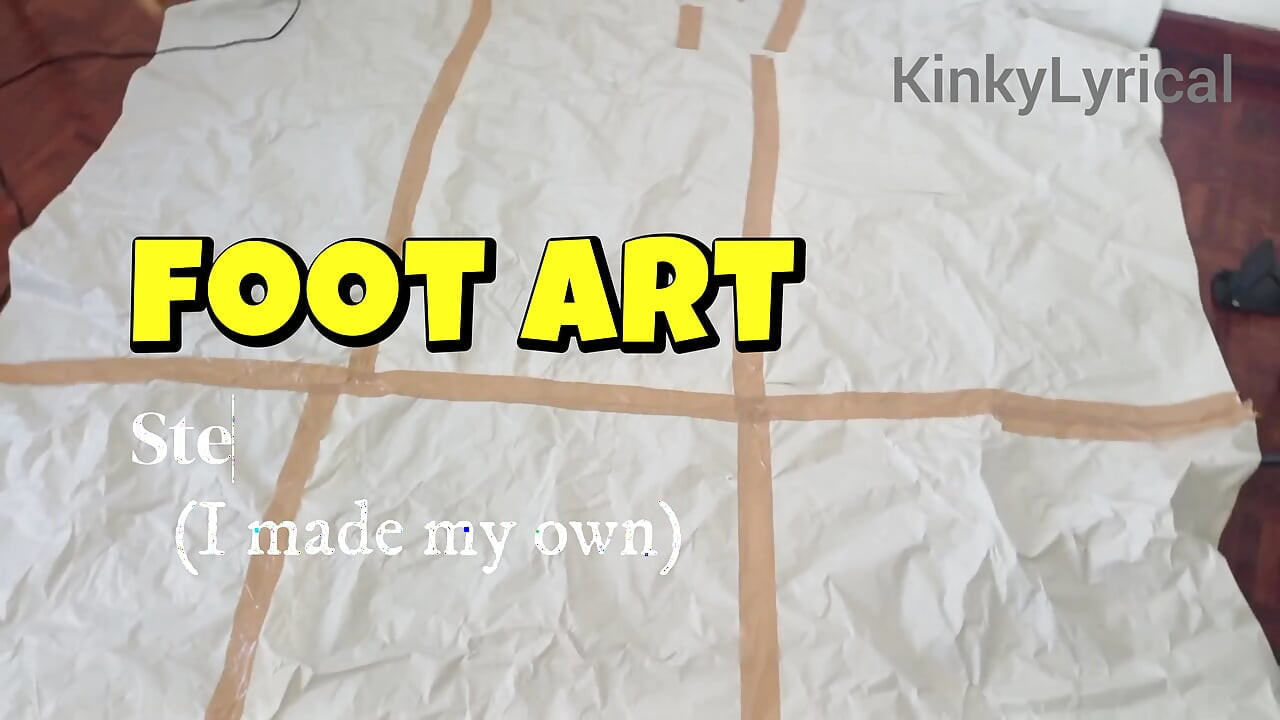Arte de pies - pintura con pies