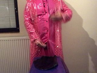 Pink raincoat