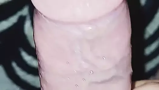 Shaved clean desi pussy and solid cock on the rock