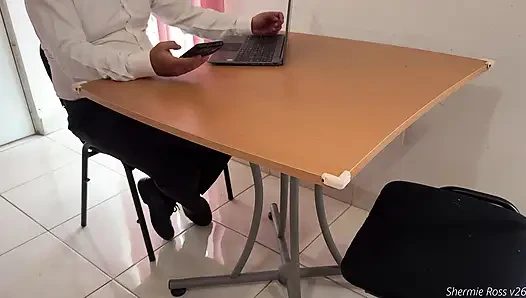"When you don't meet your sales goals and your boss calls you into his office..."