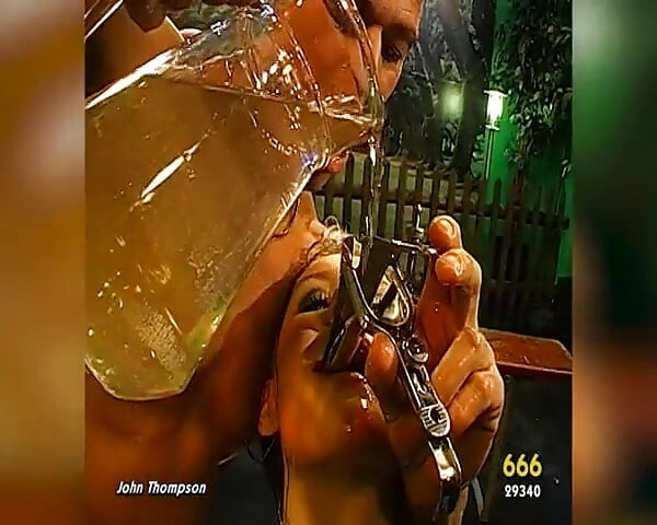 Ggg John Thompson - Filthy Blonde in Piss Orgy: Surrounded and Soaked!