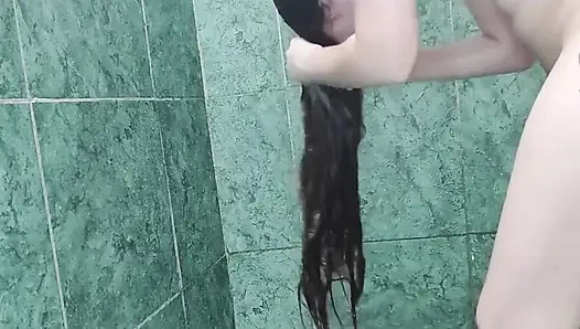 Washing, Drying and Brushing My Hair