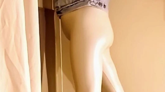 Excitement in White Vinyl Leggings