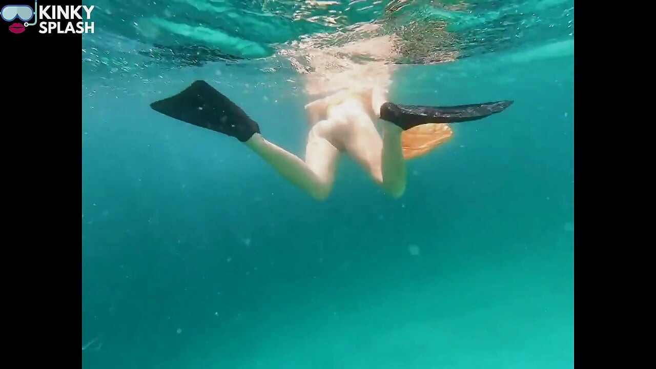 Snorkel Slut in Paradise - Underwater Flash & Naughty Tease