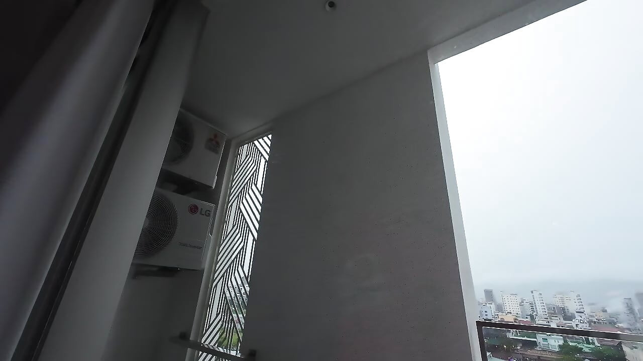 Fingering My Pussy on My Balcony!