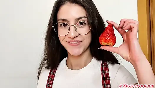 Strawberries with Shana Food Fetish