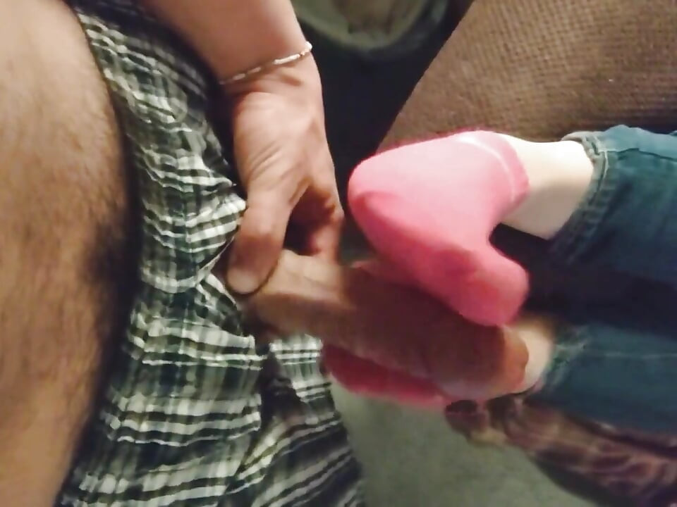 Pink sexy no-show nike socken footjob sockjob - socken handjob blaue knöchelsocken abspritzen