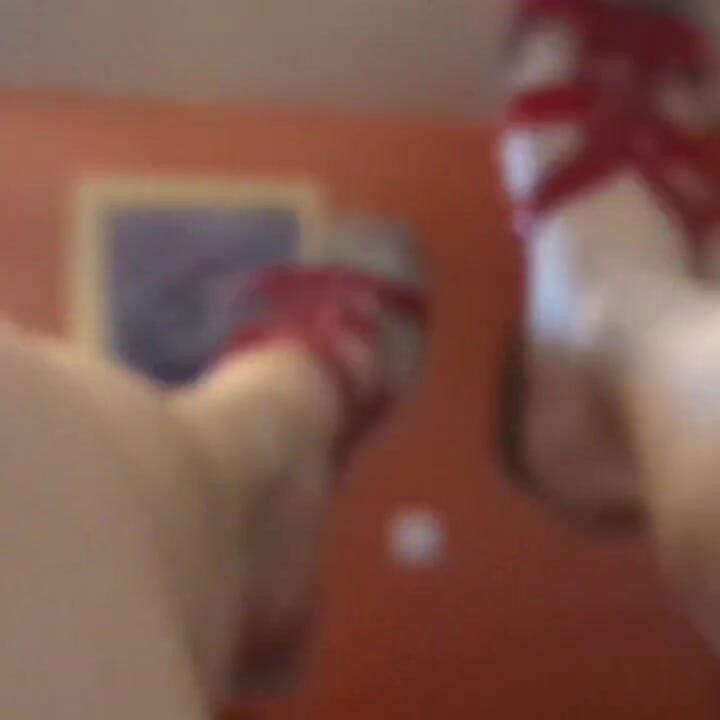 Nurse Vicki red toenails foot fetish POV