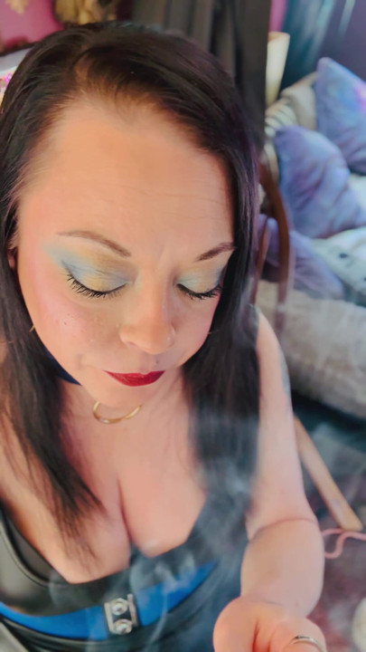 British Wife, Tina Snua, Smoking 2 Cigarettes At Once! Drifting Snap Inhales Smoker Smoke OMI OME | Clip 1