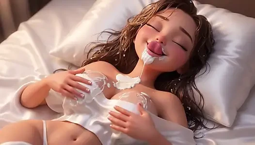 Steamy Stepfather and Stepdaughter Shower Lust Explodes Into Wild Bedroom Anal Passion and Creamy Release (AI generated)