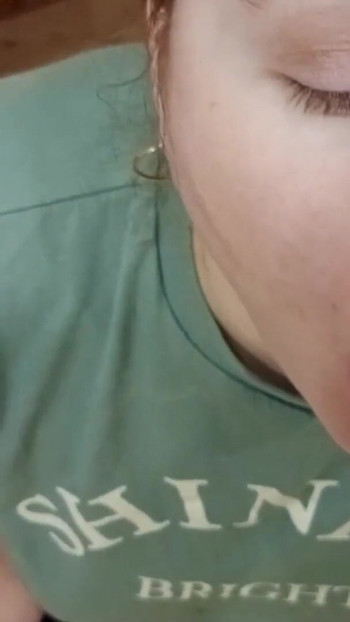 Spectacular moment from "Do you see that my eyes are different colors? You can see it when he fills my mouth with cum."