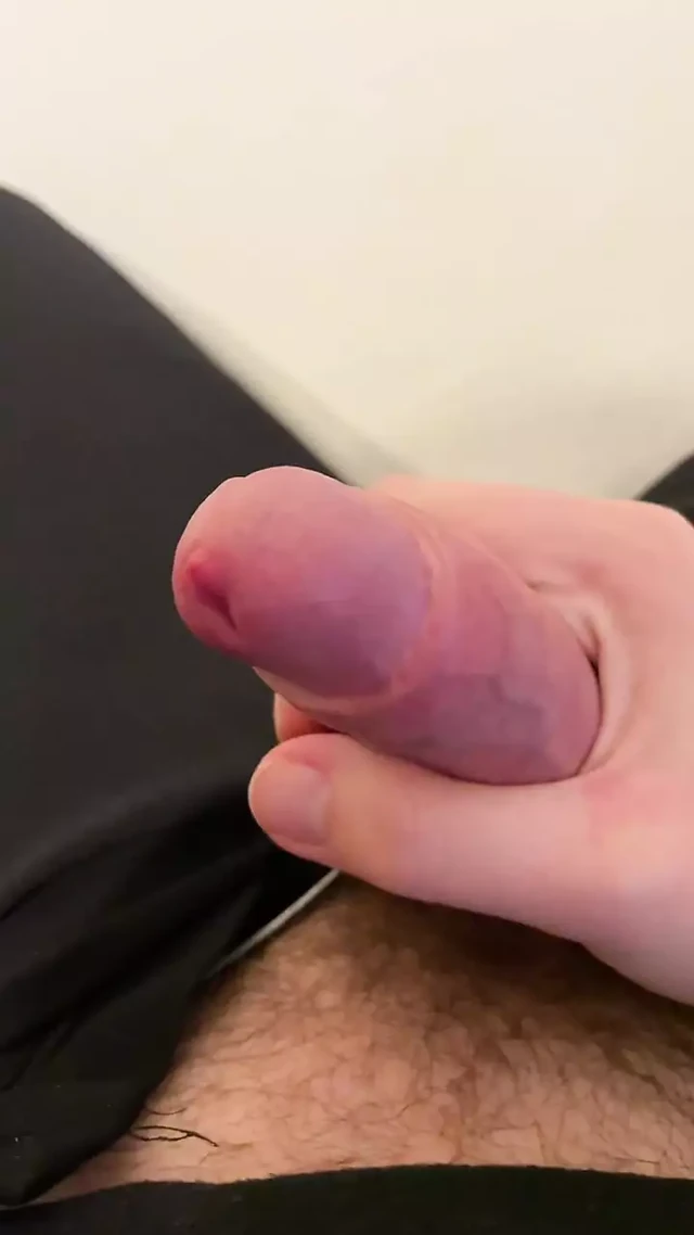 teen boy playing with his dick after school