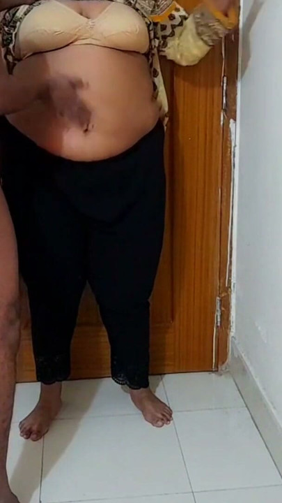 Egyptian sexy big tits & big ass office worker gets fucked by boss while cleaning office & gets promotion | Clip 1
