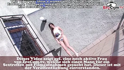 Süße brünette Teen probiert doppel anal mit zwei Männern