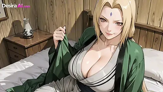 Tante seksi tsunade dicrot sperma setelah dicrot di muka dan toketnya dihasilkan ai