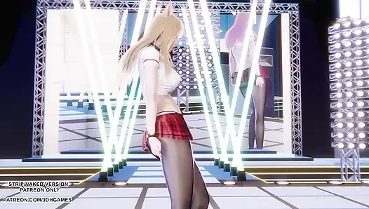 MMD I Ren - Butt - Ahri Sexy Kpop Dance League of Legends Hentai Uncensored 4K 60FPS