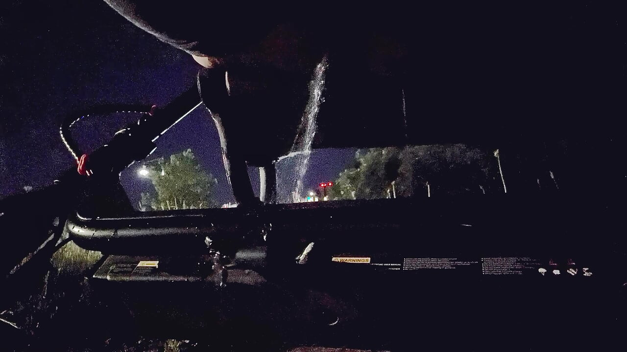 Pissing in public on my scooter