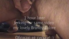 Jerking twice on video my lovely Brandy Talore