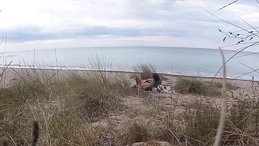 French Teacher Slut Blowjob Amateur on Nude Beach Front Stranger with Cumshot - Misscreamy