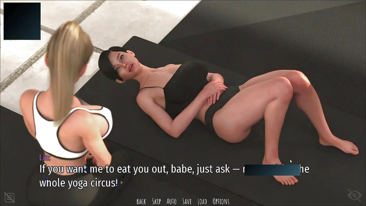 Two Lesbian Stepsister's Doing Yoga And Seduce Their 18 Plus Stepbro
