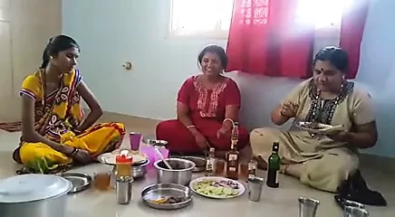 Village Aunties Drinking Wine and See hers Behaviour....