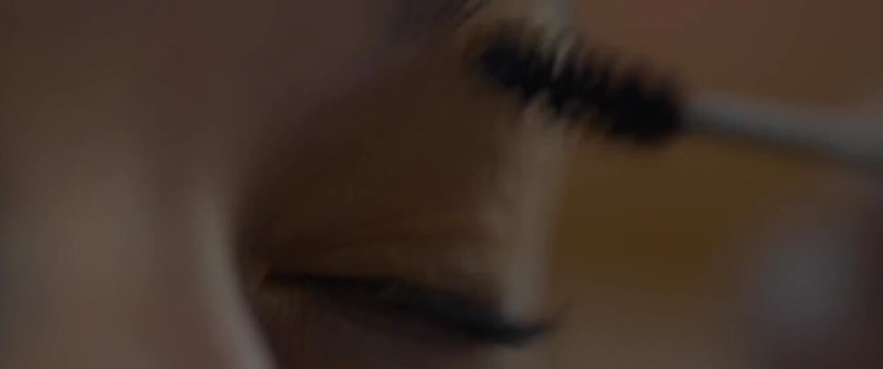 Maquillaje lesbisk handling med fitta slickar