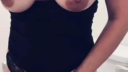 Huge tits Latina gets fucked by older man at party