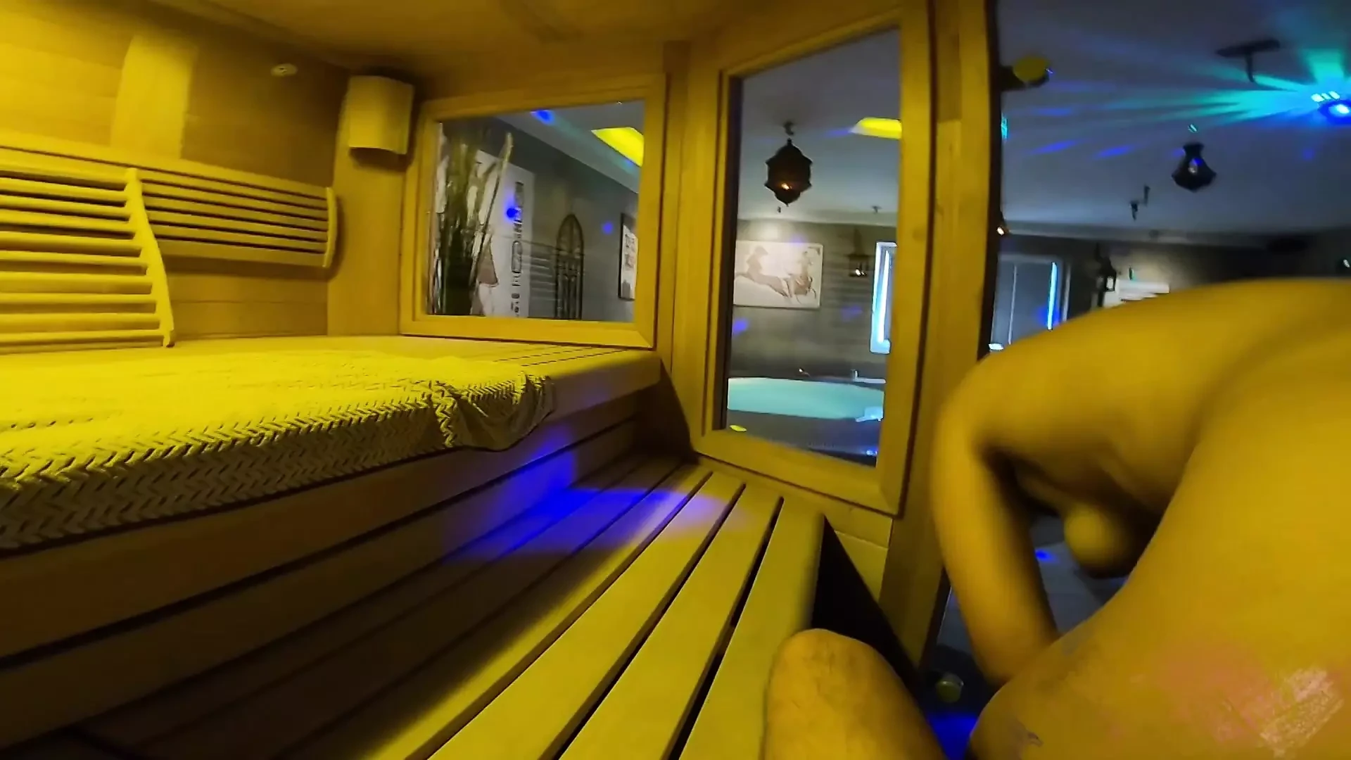 Sweaty Sauna Slut: Big Booty Girl Fucked Raw