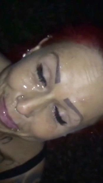 Thrilling moment from "Real German Redhead Street Hooker Give Stranger Public Blow"