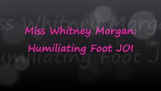 Bayan Whitney Morgan: aşağılayıcı ayak 31 talimatı
