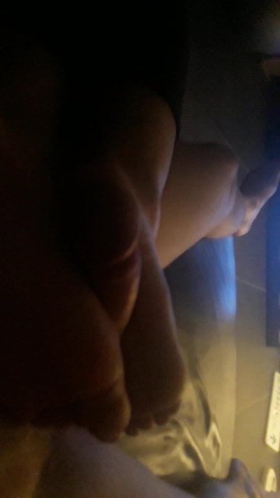 My gf footjob on couch (no cs)