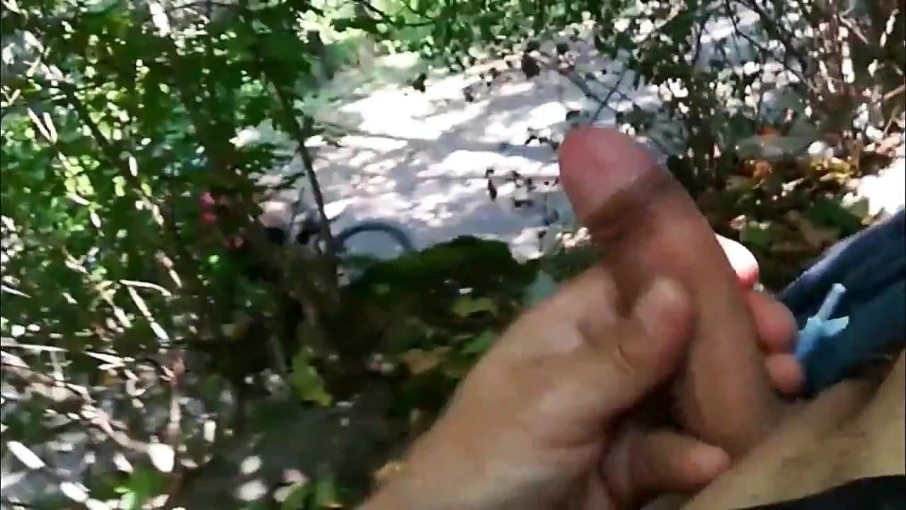 Public se masturbe dans un parc