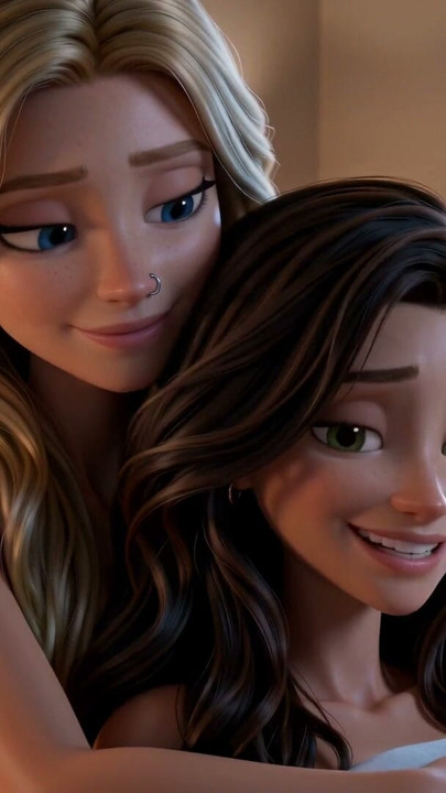 Nora Comforts Elara - 3D Animated Lesbian Romance | Clip 2