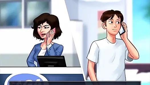 Summertime Saga - Johannes fucked Odette, Johannes fucked Maria, Eva had her baby