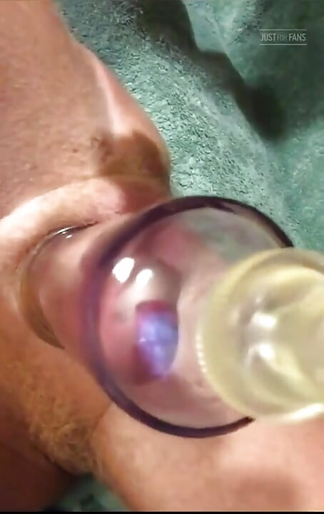 Cock Pumped & Filling the 8 Inch Tube Close up
