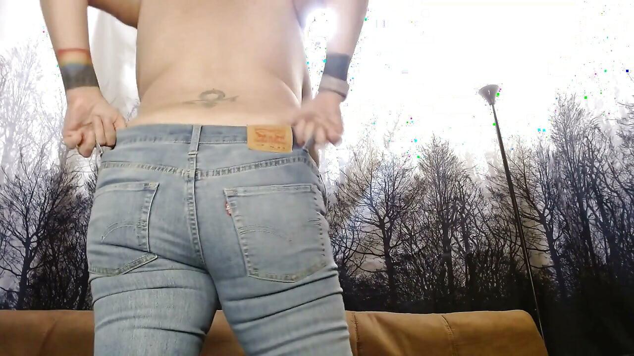 Struggling Into New Jeans