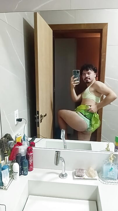 Gay femboy brazilian bikini