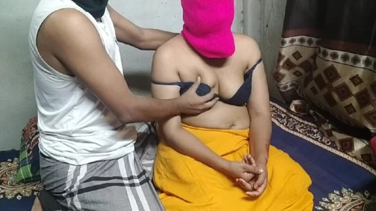 Desi village wife with husband first time romance