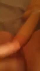 Dildo session closeup