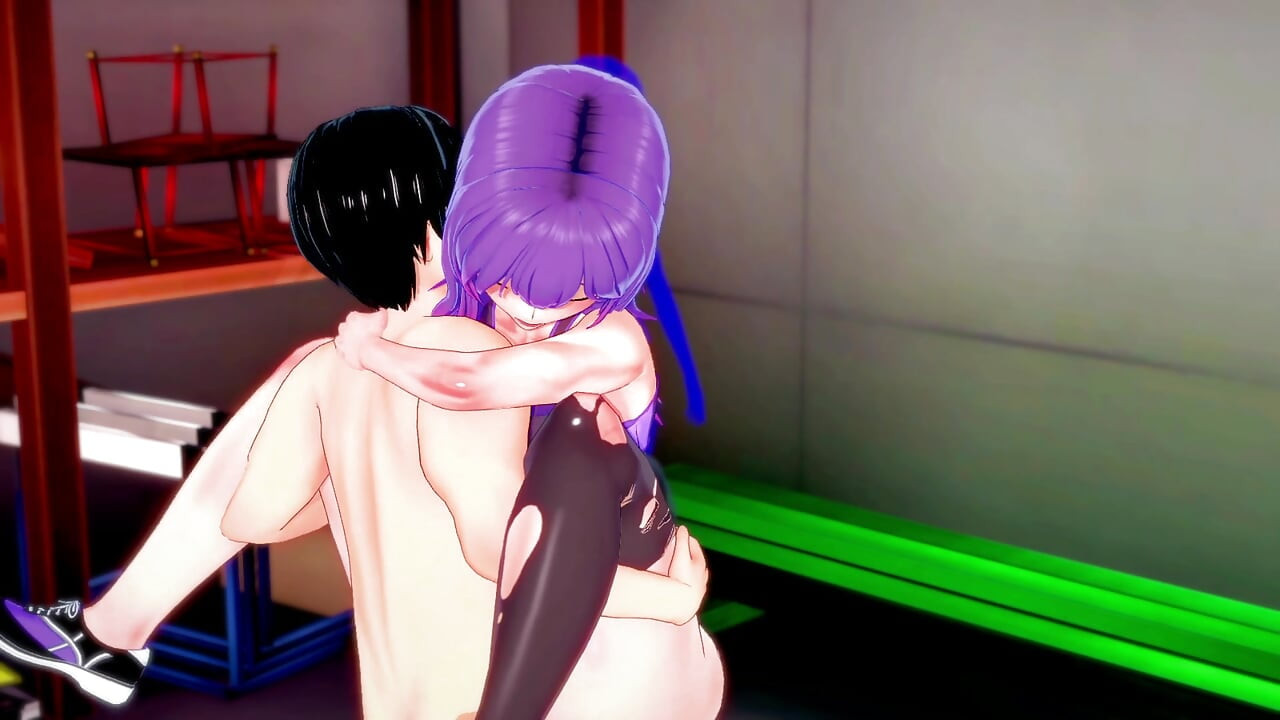 Fodendo a gordinha universitária na academia - hentai