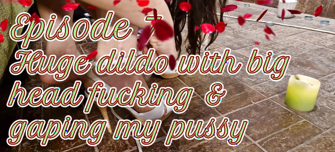Wifey Neli Dildo Diaries Episódio 7 Enorme consolo com grande cabeça fodendo escancarando minha buceta