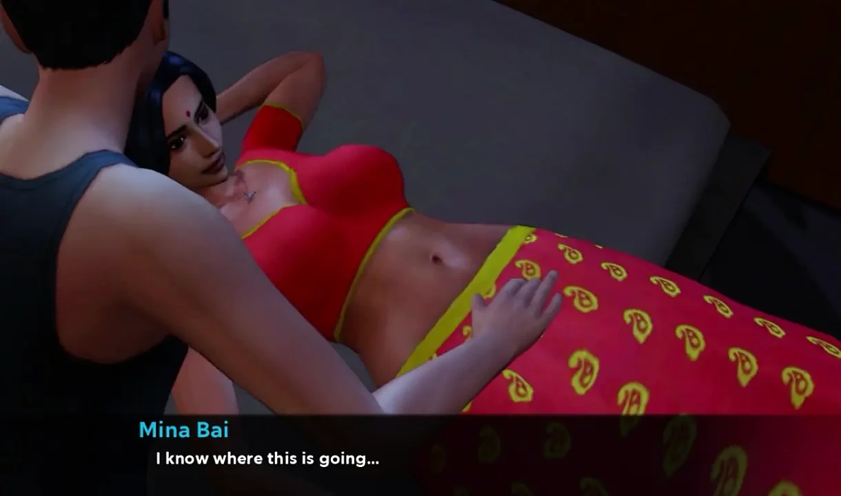 In the morning, I was lying in bed, and Mina Bai came and sucked my dick, then I fucked her.