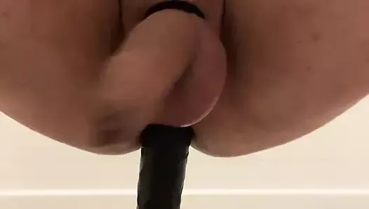 Rear to front fucked by dildo