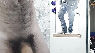 5 Minutes Masturbating, Showing Ass, and Hairy Breast