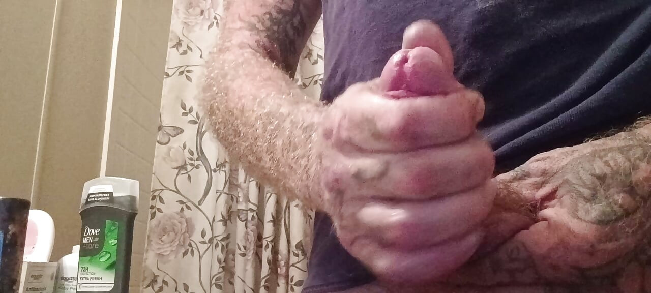 Daddy edging and releasing hot cum load