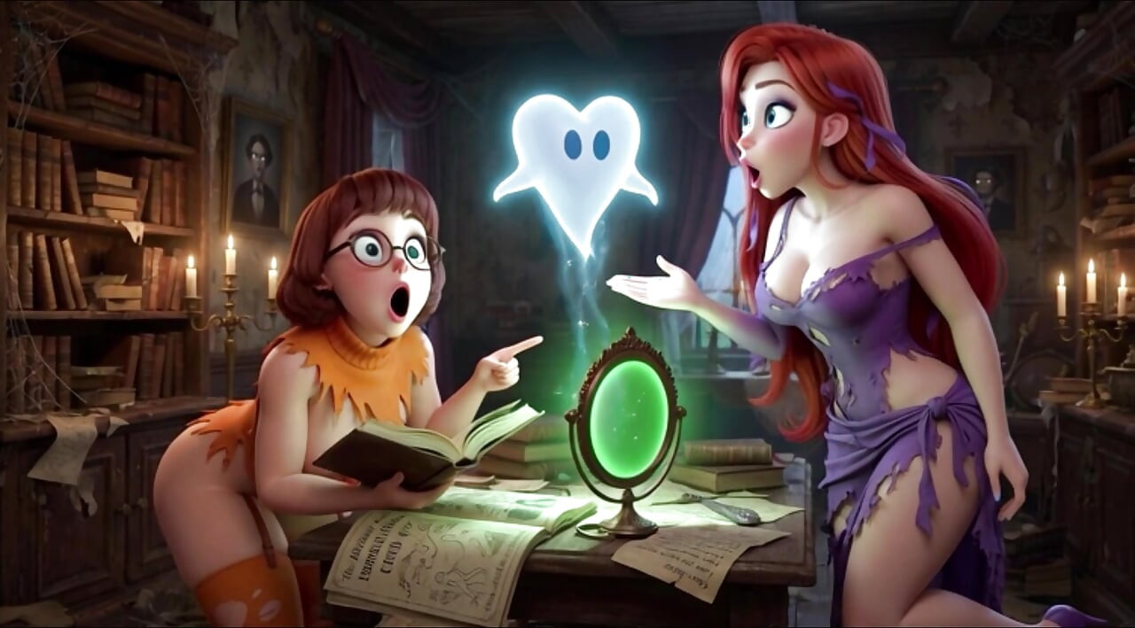 Velma and Daphne Become Fully Nude in Haunted Mansion Ghost Mystery as Their Clothes Tear During Investigation