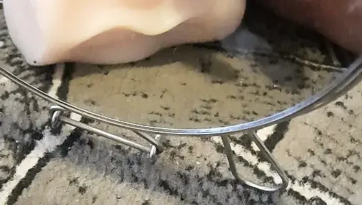 Rubber pussy play